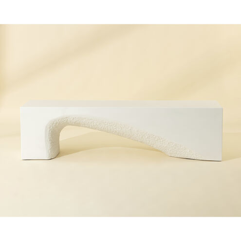 Soma White Outdoor Bench